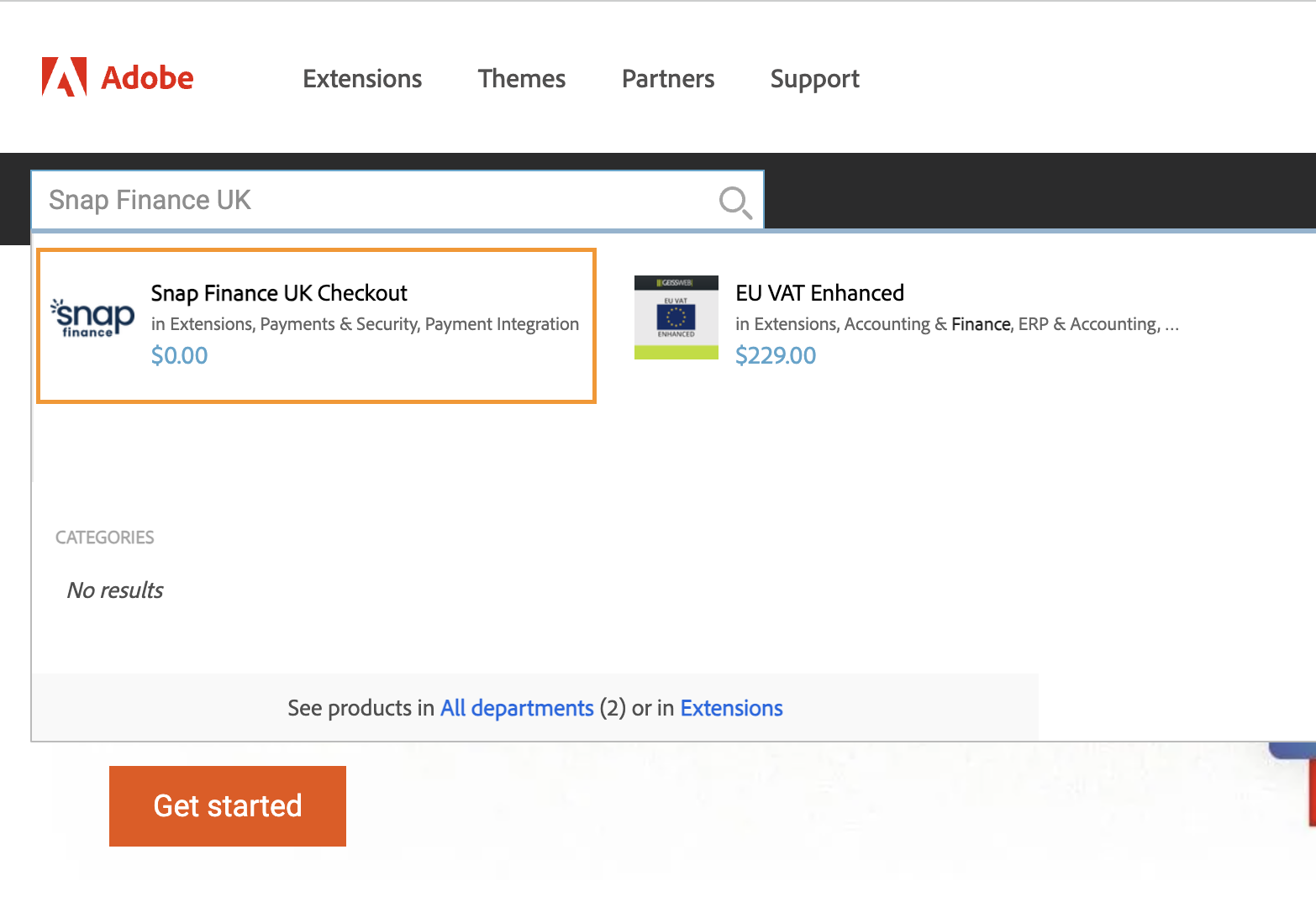Magento Marketplace - Search for Snap Finance UK