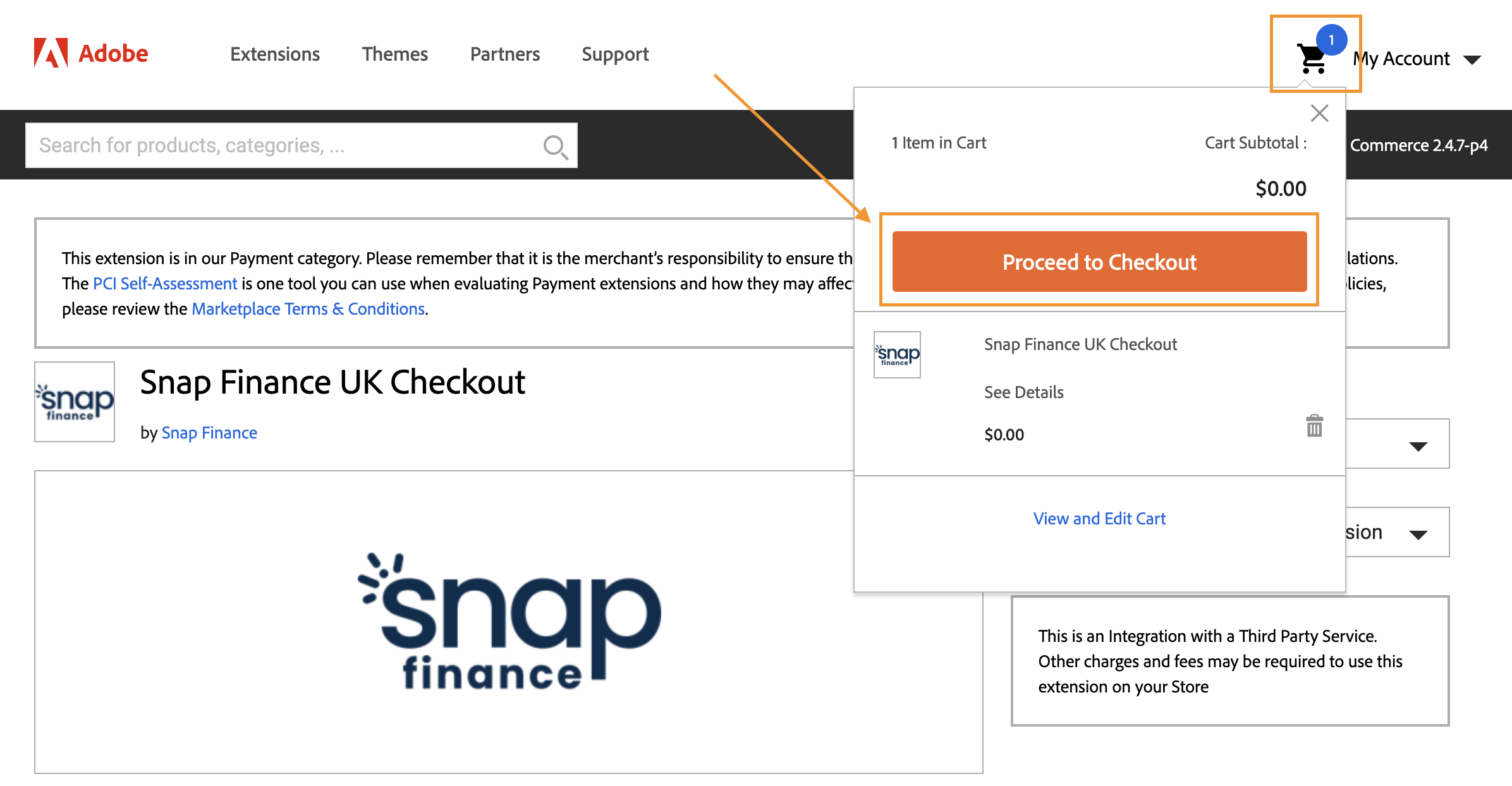 Magento Marketplace - Order