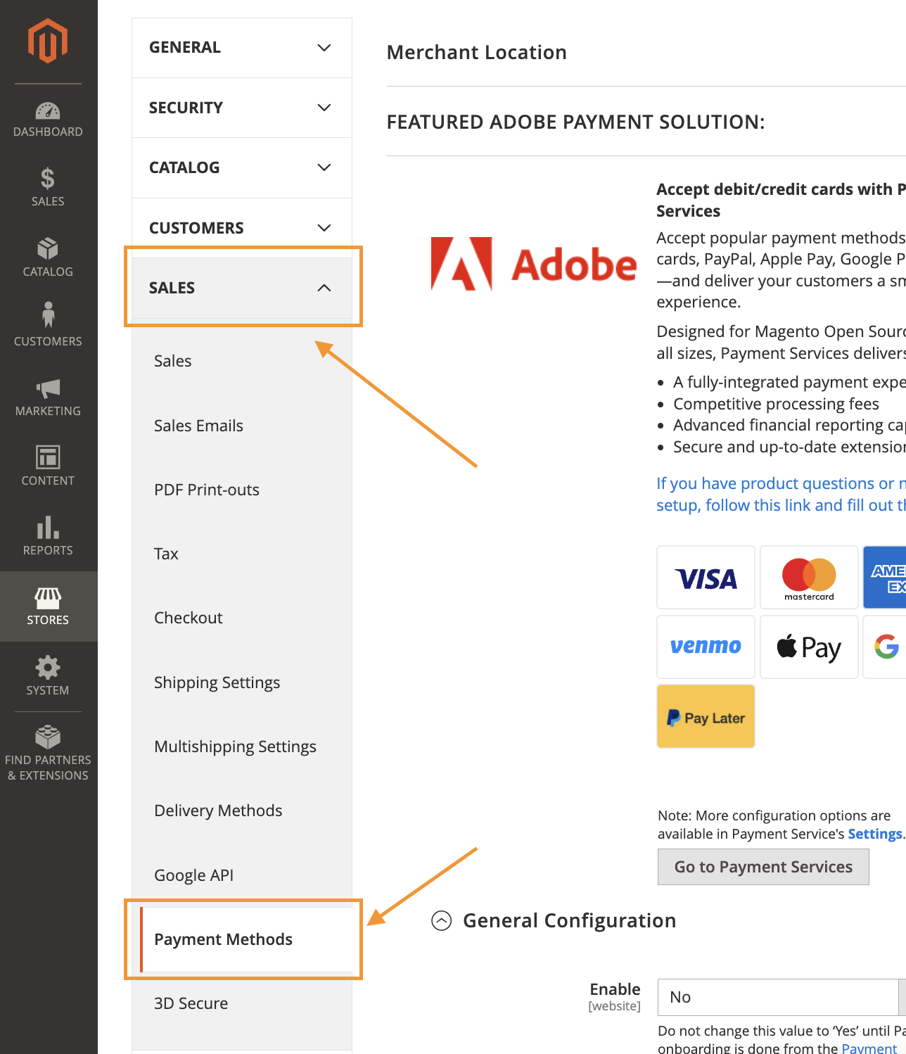 Magento plugin - Payment methods